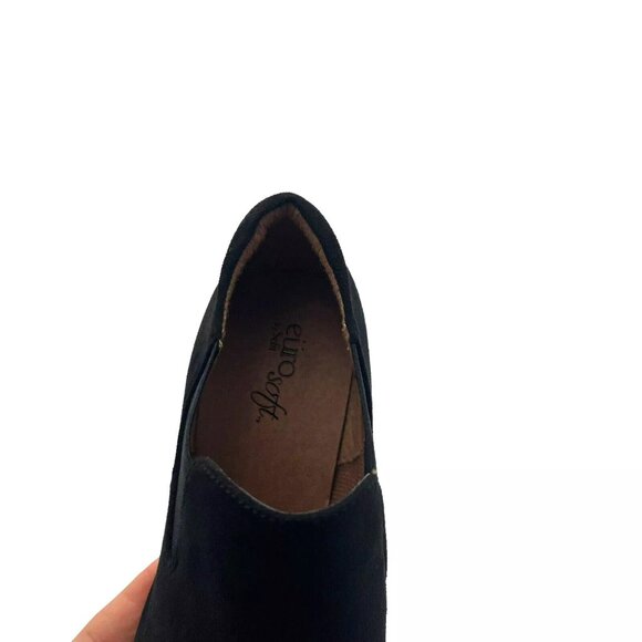 Eurosoft Womens Ankle Bootie Size 8 Solid Black Slip on Flexible Cushioned Shoes - Picture 9 of 14